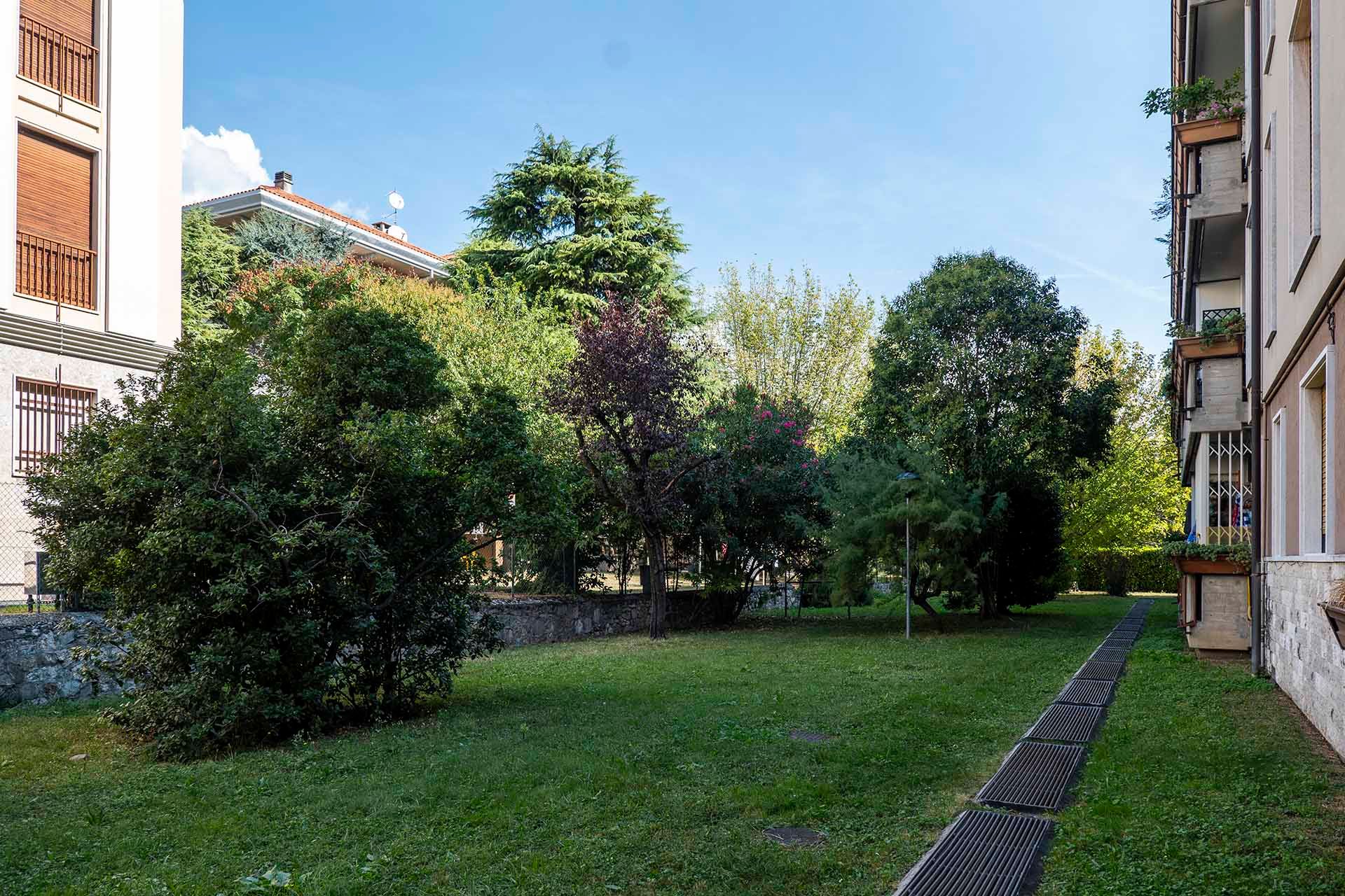 Foto manutenzione giardino di un condominio in provincia di Treviso' 