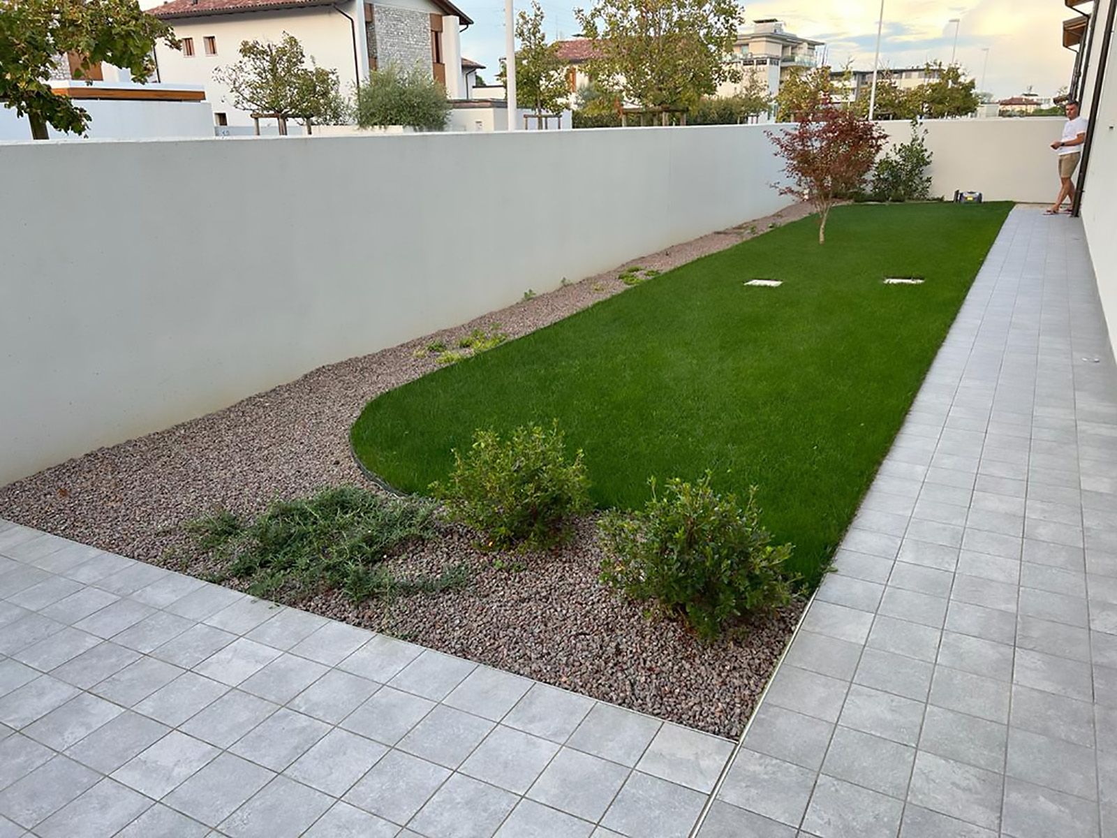 Foto realizzazione giardino privato a Sacile