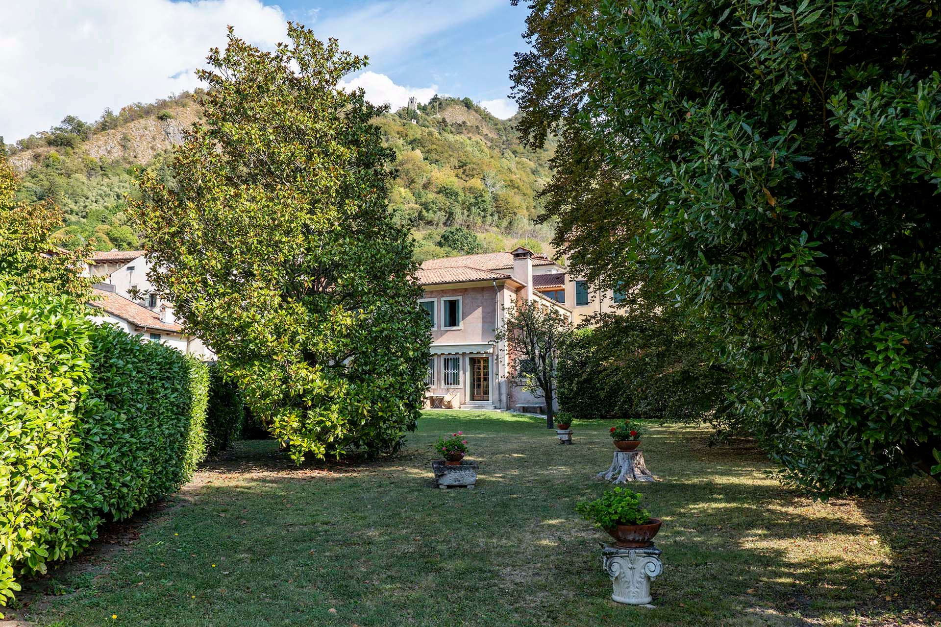 Foto giardino di una villa privata in provincia di Treviso' 