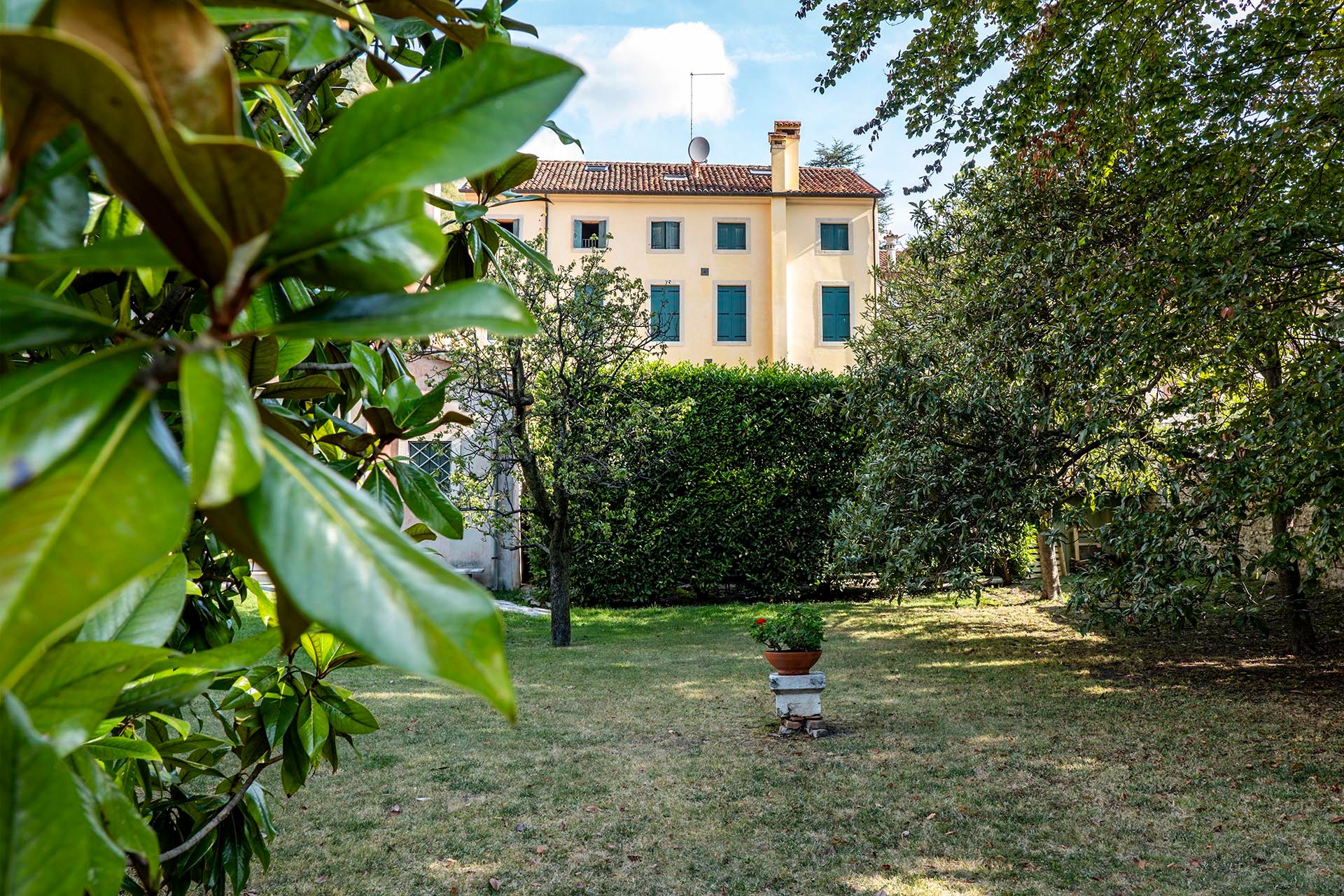 Foto giardino di una villa privata in provincia di Treviso' 